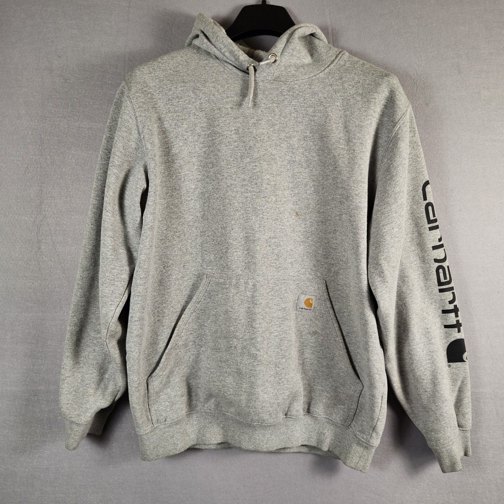 Carhartt Rain Defender Paxton Heavyweight Hoodie Mens Medium Heather Gray 100615